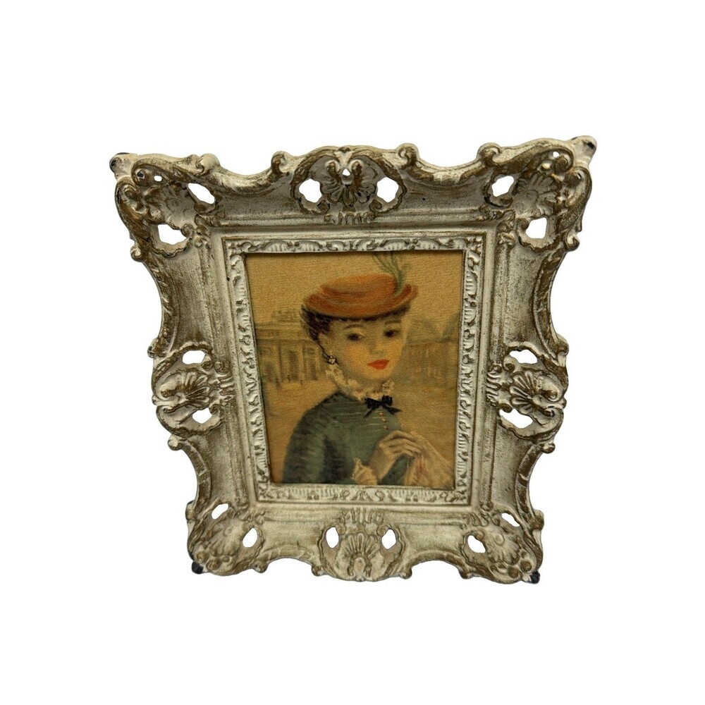 Vintage Mid-Century Framed Art Pieces by American Artist Hulda Cherry Jaffe Set - Picture 4 of 9